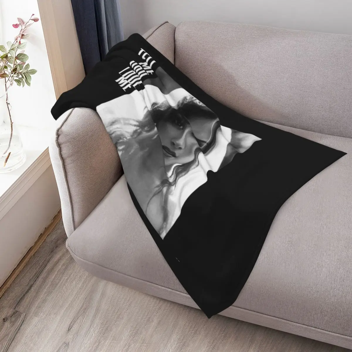 ديمي لوفاتو، أخبرني أنك أحبني رمي بطانية أريكة سرير ديكور ديكور سرير نزهة البطانيات #3