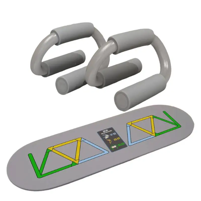 

Pushup Bar For Floor S Shape Pushup Handles Stand Strength Training Home Gym Accessories Professional System With Non-Slip Mat