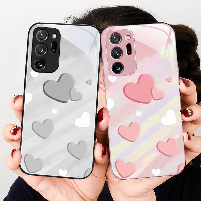 

Soft and Fresh Pink Love For Samsung A01 A02 03 Core 04 05 06 10 12 13 14 5G 15 16 M02 12 Note 8 9 10 20 glass Ultra phone case