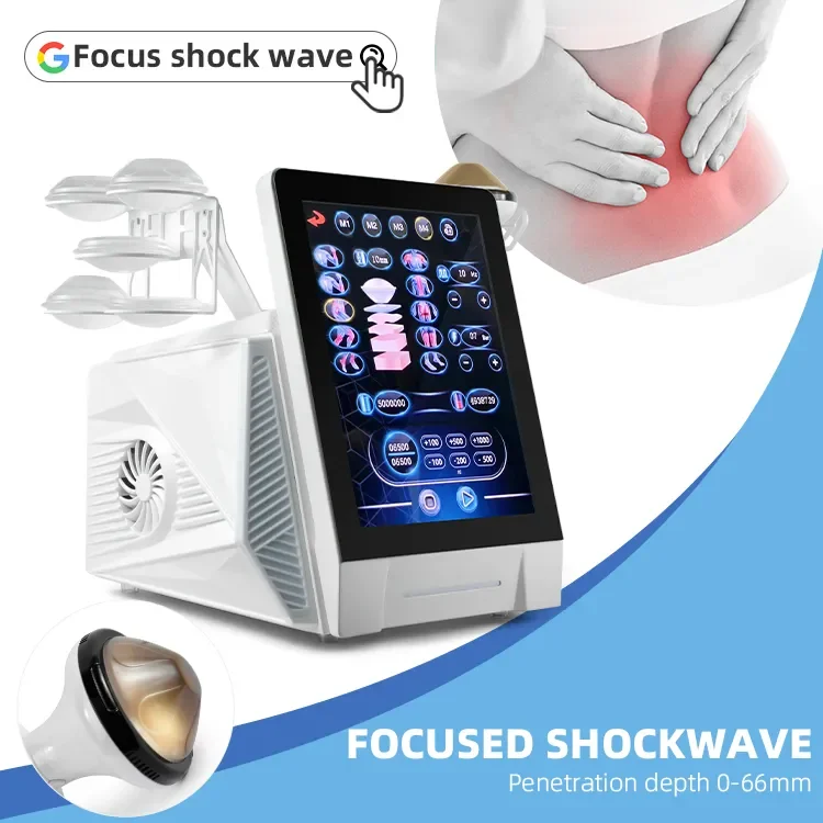 Extracorporeal Focused Shock wave Therapy Machine ESWT Shockwave pain relief Physiotherapy Device