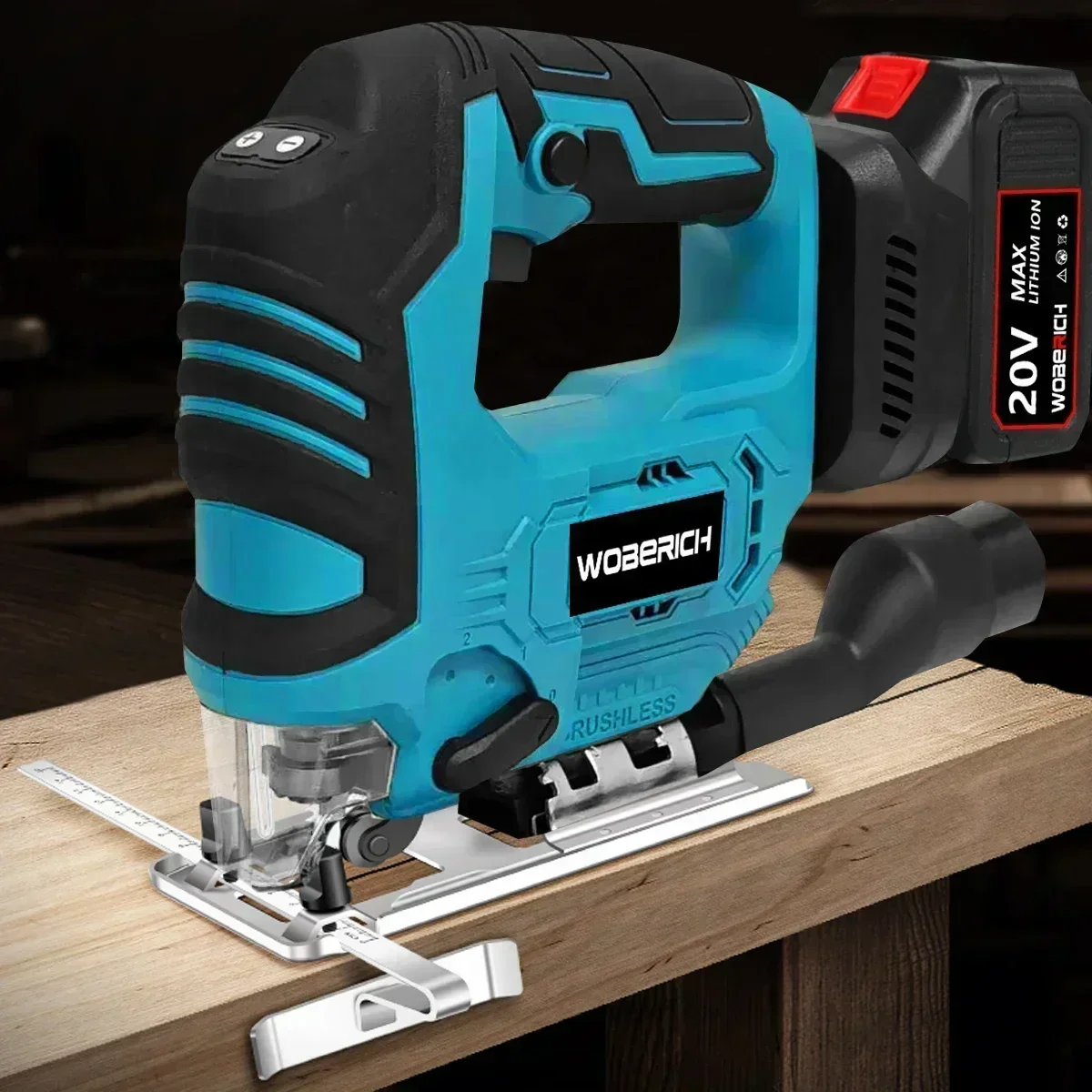 Brushless Elektromos Ide-oda járás Elcsépelt nóta Alkalmazkodó m Lombfűrész Dugvány gépi Hordozható multi-function woodworking áram Munkaeszköz számára makita Akkumulátor