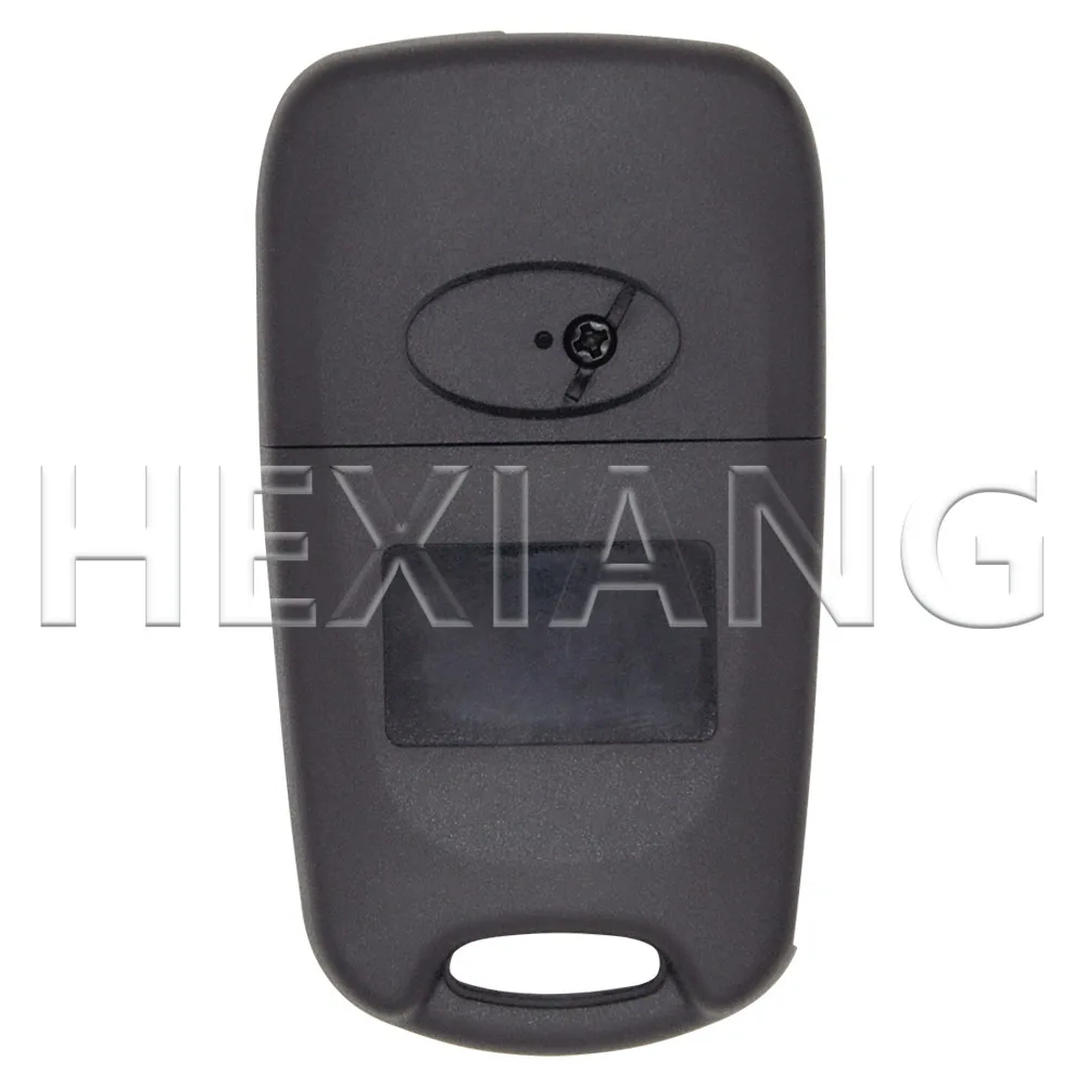 DR casing cangkang kunci mobil Flip pengganti Fob untuk Kia K2 K5 Picanto Sportage Hyundai I20 I30 Ix35 Verna Accent Solaris Elantra