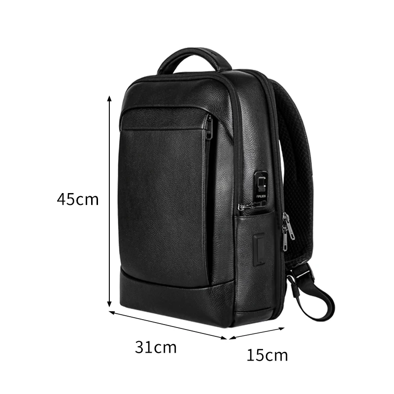 Fingerprint Lock Men Backpack Business  Laptop Rucksack Anti-theft Large Capacity Men Travel Bags New