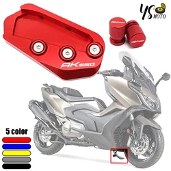 For KYMCO PREMIUM AK550 ak550 premium 2022-2024 2023 High Quality Motorcycle CNC Accessories Kickstand Side Stand Extension Pad