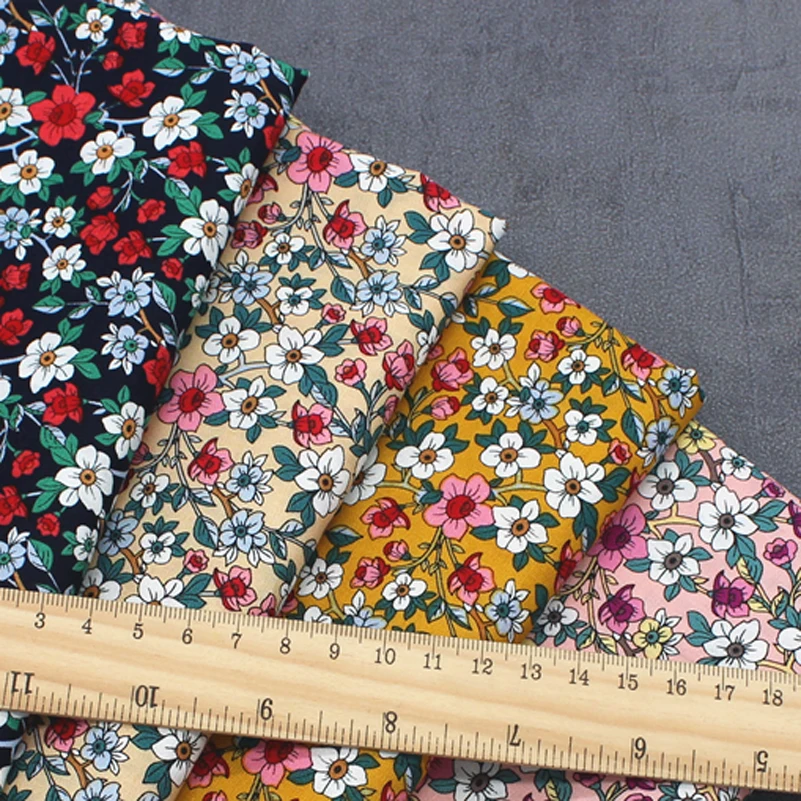 Liberty Fabric Muslin Cotton Poplin Printed Soft DIY Handmade for Sewing Clothes by Half Meter