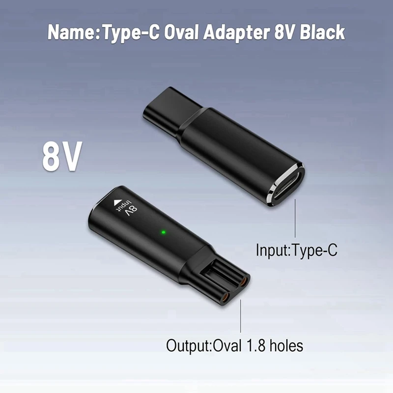 B58B-8V HQ850 Type-C ماكينة حلاقة مهايئ شاحن محول شحن لشفرة واحدة QP2530 QP2630 الكهربائية أداة تهذيب اللحية