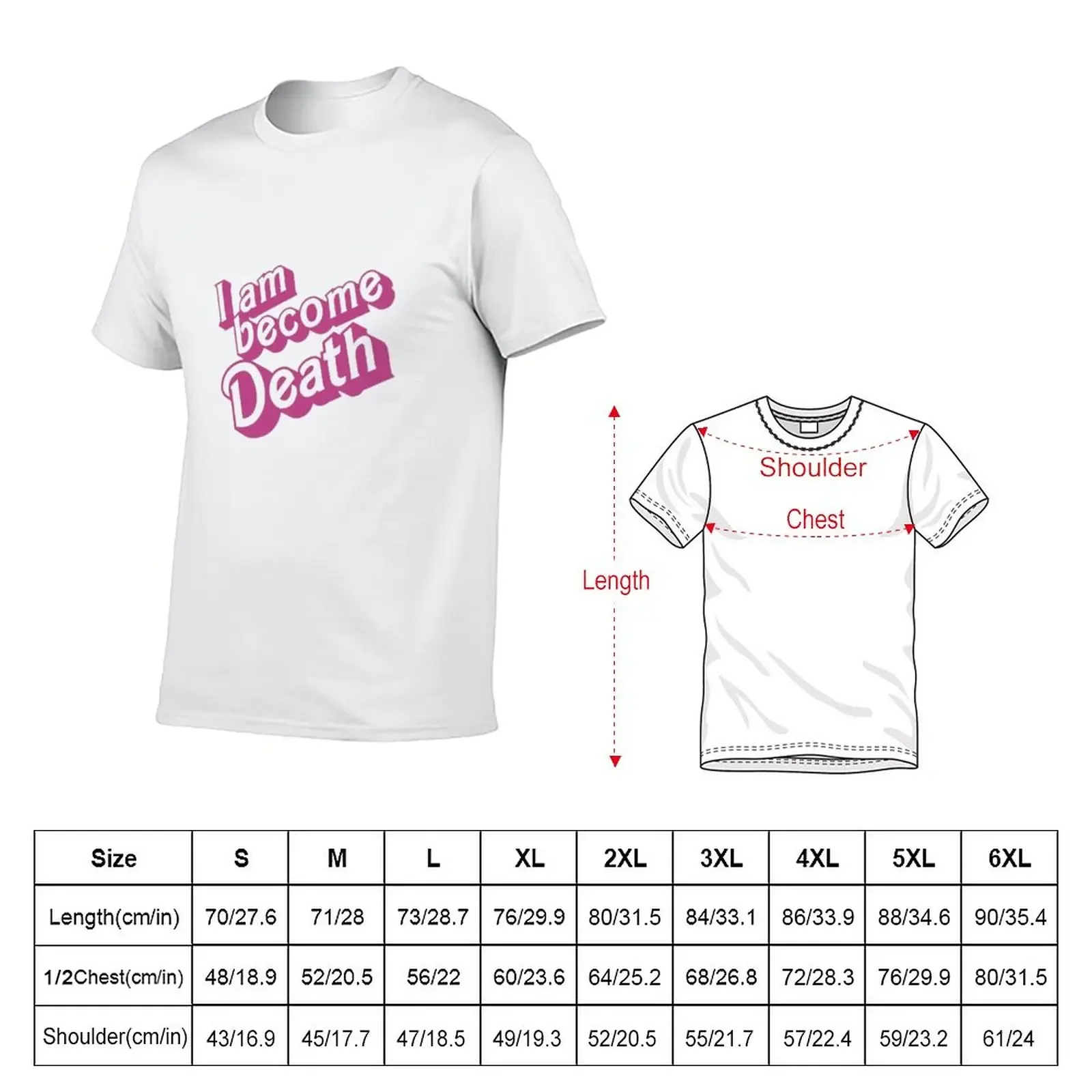 New Now I Am Become Death Barbenheimer T-Shirt vintage graphic tee customizeds t shirts for men cotton