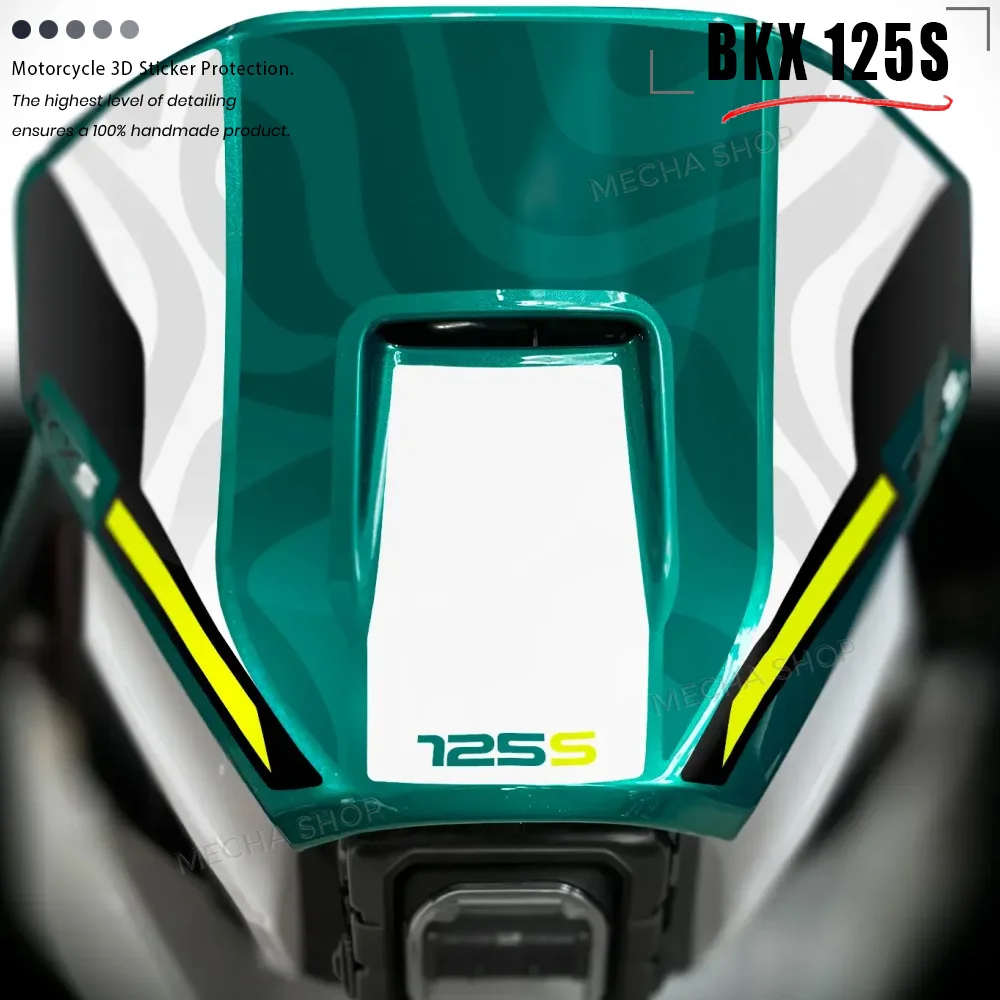 Front Sticker for Benelli BKX 125S 2026 Motorcycle Accessories 3D Resin Decal Kit Motorcycle Accessories