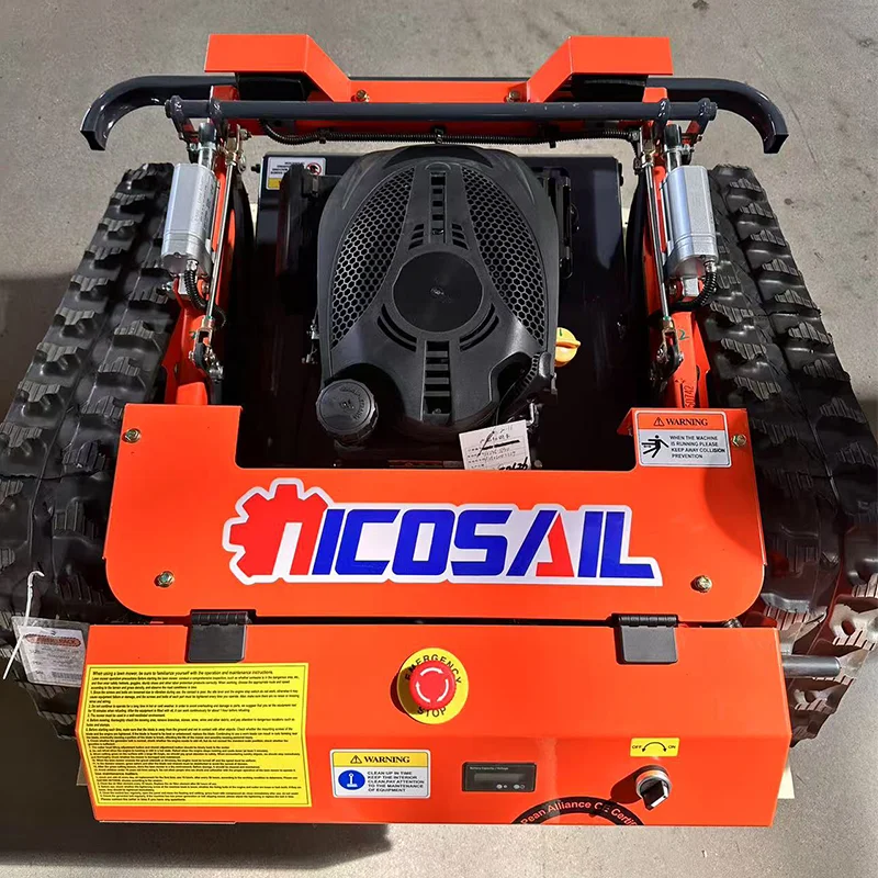 

Customized 540mm remote-controlled lawn mower with remote monitoring automatic robot lawn mower