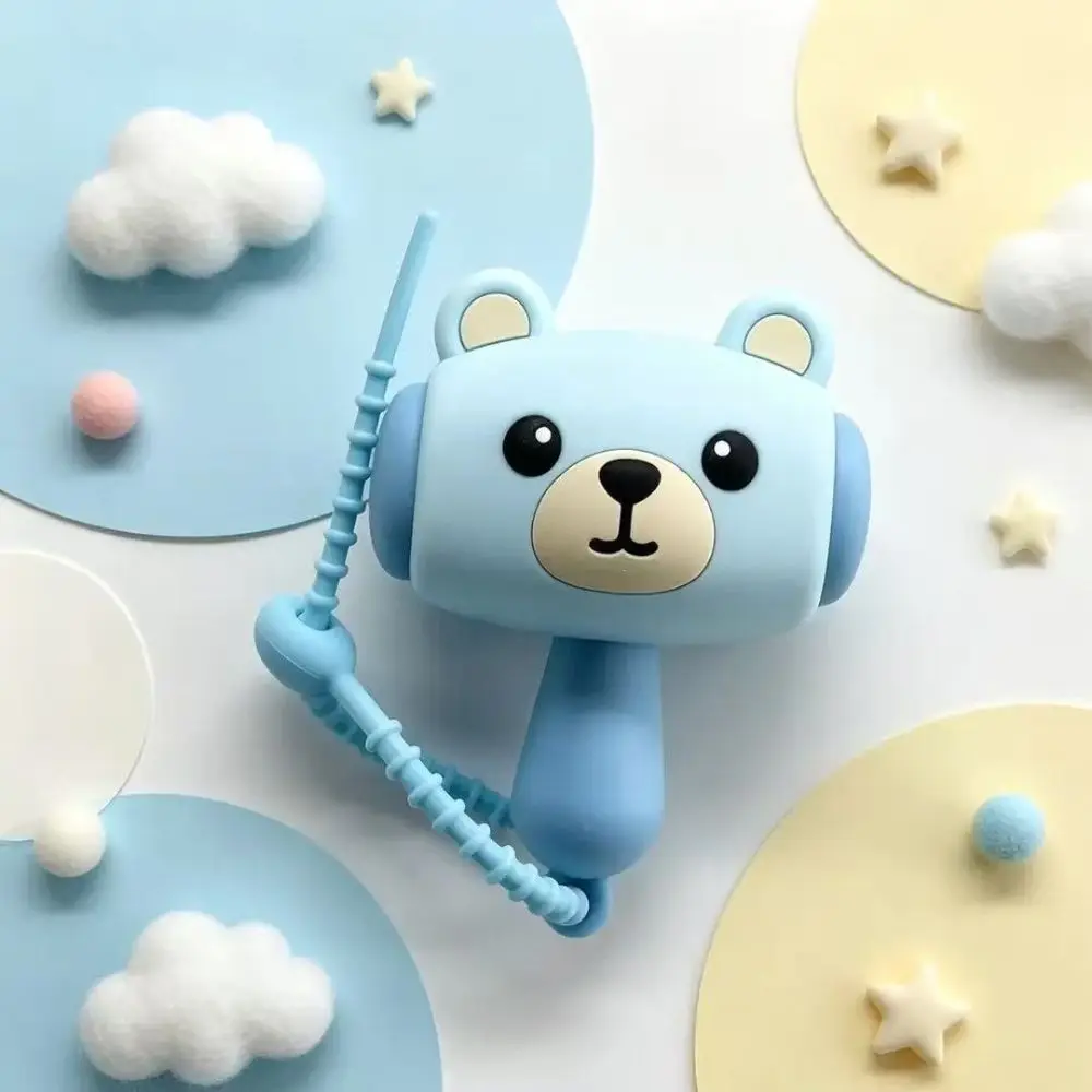 Cartoon Panda Sound-Making Hammer Cute PVC Bag Pendant Sound Hammer Key Chain Bag Charm Frog Little Bear Sound Boys Girls