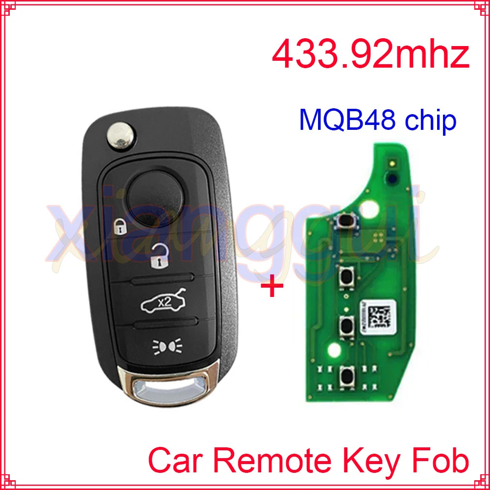 3/4 Button Car Remote Control Key Fob Key Case Shell for Fiat 500X Egea Tipo Tprp Freedom Doblo Argo Nuovo Grazie 2016 2017 2018 view 4