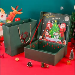 Custom  Christmas Birthday Large Gift Boxes Packaging Chocolate Candy Box Scarf Mug Perfume Lipgloss Packapacking box for small