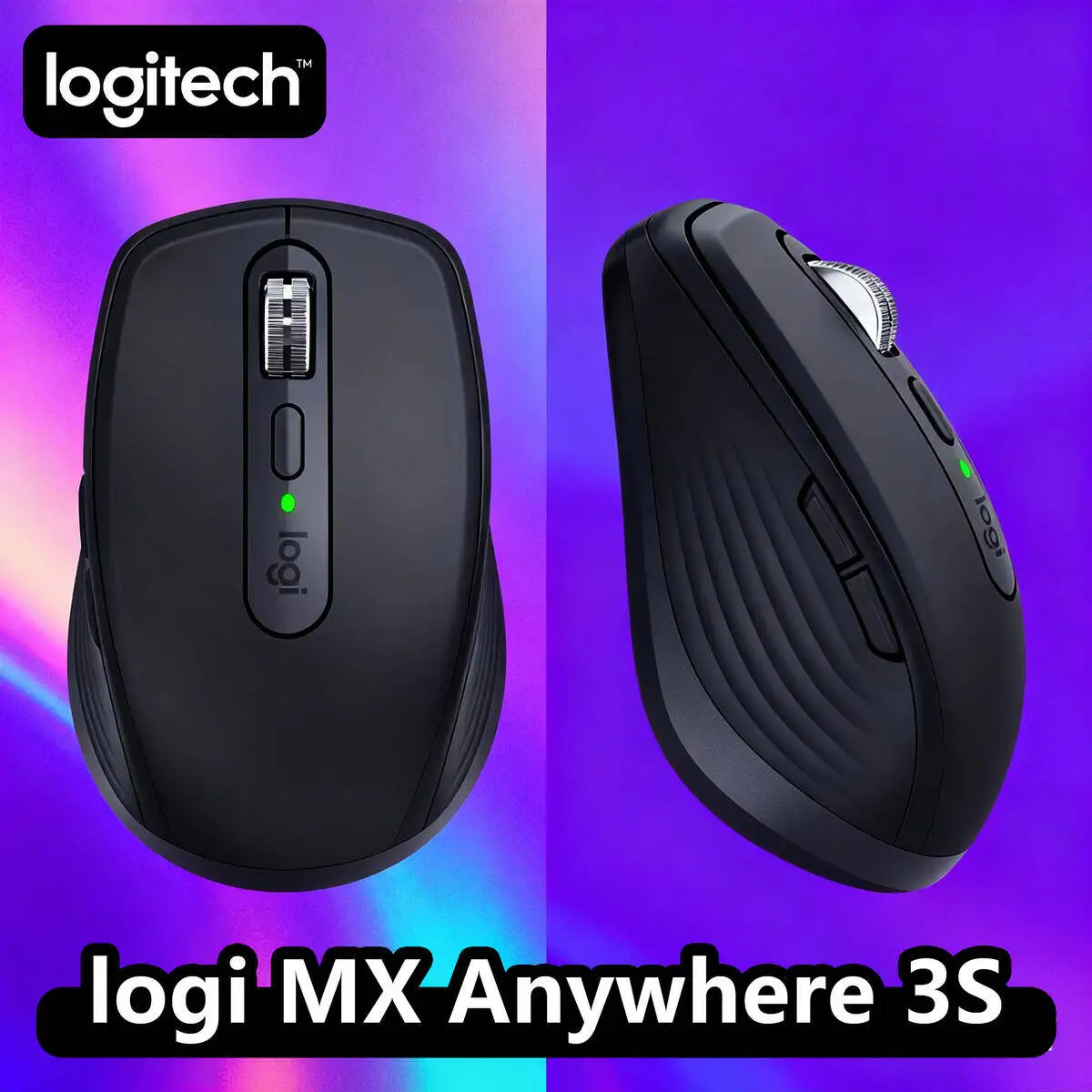 

Logitech MX Anywhere 3S Ergonomic Mouse - Wireless, 8000 DPI, MagSpeed, 10m Range, USB-C, Windows Logitech Mouse Collection