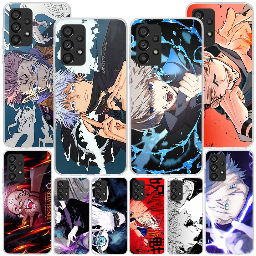 Japan Anime Jujusu Kaisen Phone Case For Samsung Galaxy A15 A14 A13 A12 A55 A54 A53 A52 A35 A34 A33 A32 A25 A24 A23 A22 A05S A04