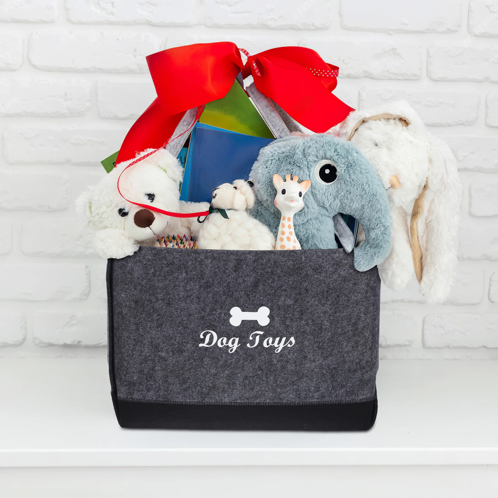 

Pet Container Storage Boxes Clothes Bag Organizer Felt Basket Dog Toy Baby Baskets