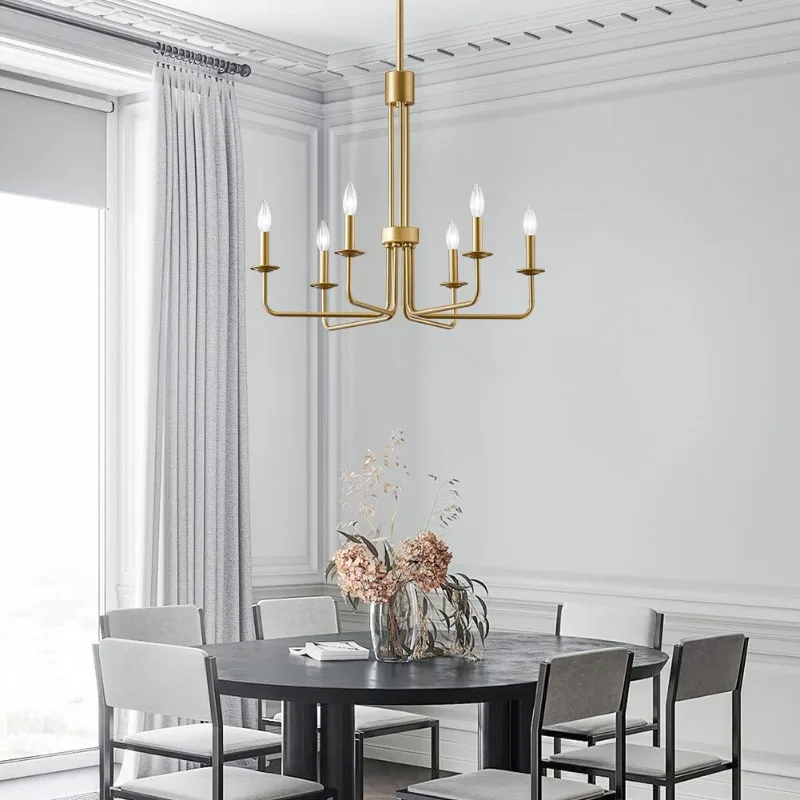 Lustre dourado para sala de estar e quarto, Luz pendente de ferro, Criativo e elegante, Luminária decorativa, Moderno e criativo