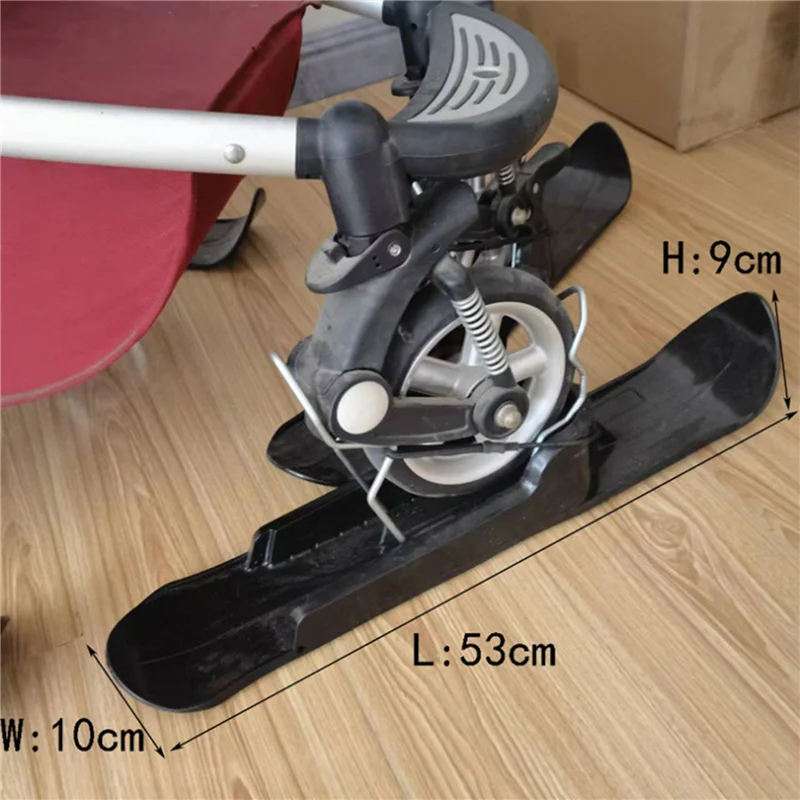 4x-snow-sledge-board-beach-skateboard-universal-ski-plate-for-scooter-balancing-bike-pet-stroller-disabled-wheelchair-b60b
