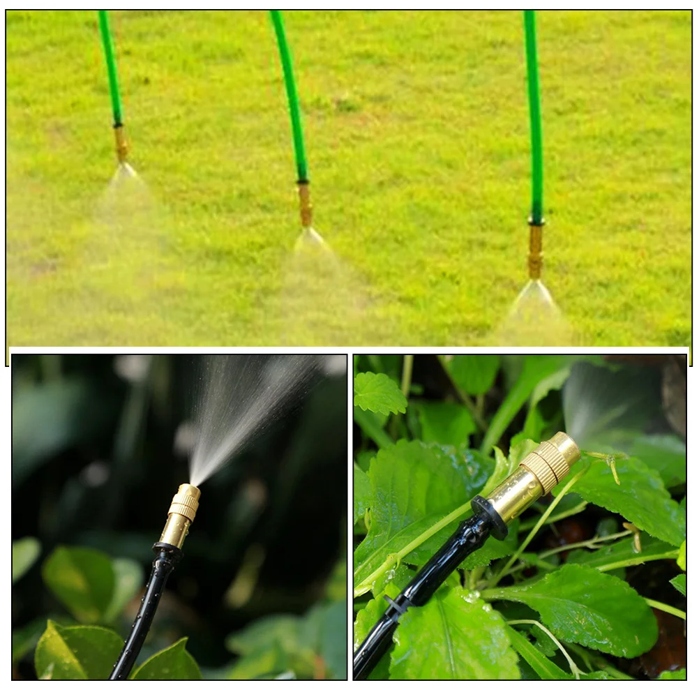 

16Pcs Low Pressure Copper Atomizing Nozzle Garden Hose Sprayer Misting Nozzles Watering Spray Nozzle Outdoor Hose Tools