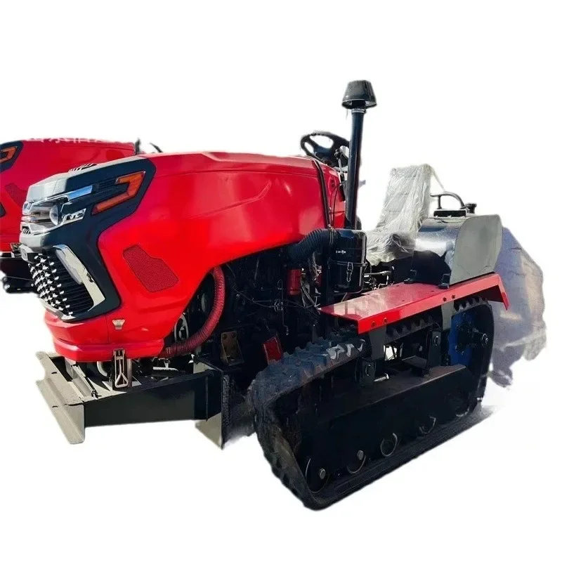 Multifunctional crawler single chain rail agricultural rotary tiller