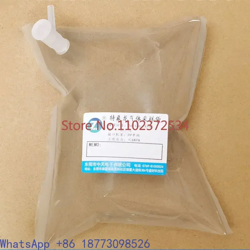 Gas sampling bag FEP sampling bag Special gas bag for non methane hydrocarbon-5L single valve (PP valve) with seal