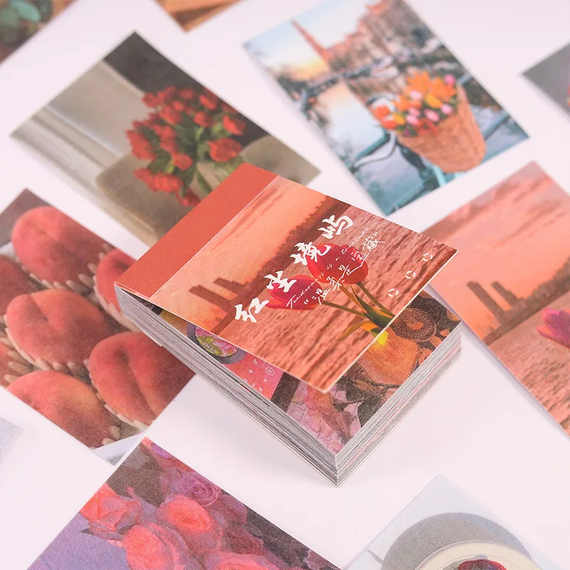 50 Stück INS Schöne Landschaft Mini Aufkleber Buch Kreativität Klebstoff Diy Dekorative Tagebuch Album Scrapbooking Zubehör