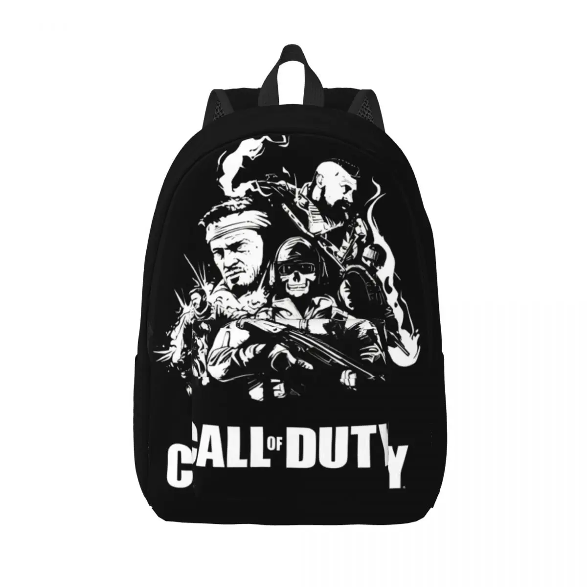 Warzone-mochila moderna para Gamer para hombre y mujer, bolso de hombro para ordenador portátil, trabajo escolar, fantasma