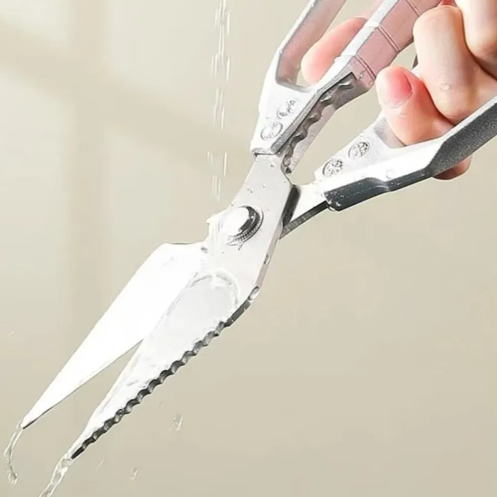 Stainless Steel Kitchen Scissors Heavy Duty Multifunctional Chicken Bone Scissors Ultra Sharp Powerful Cutting