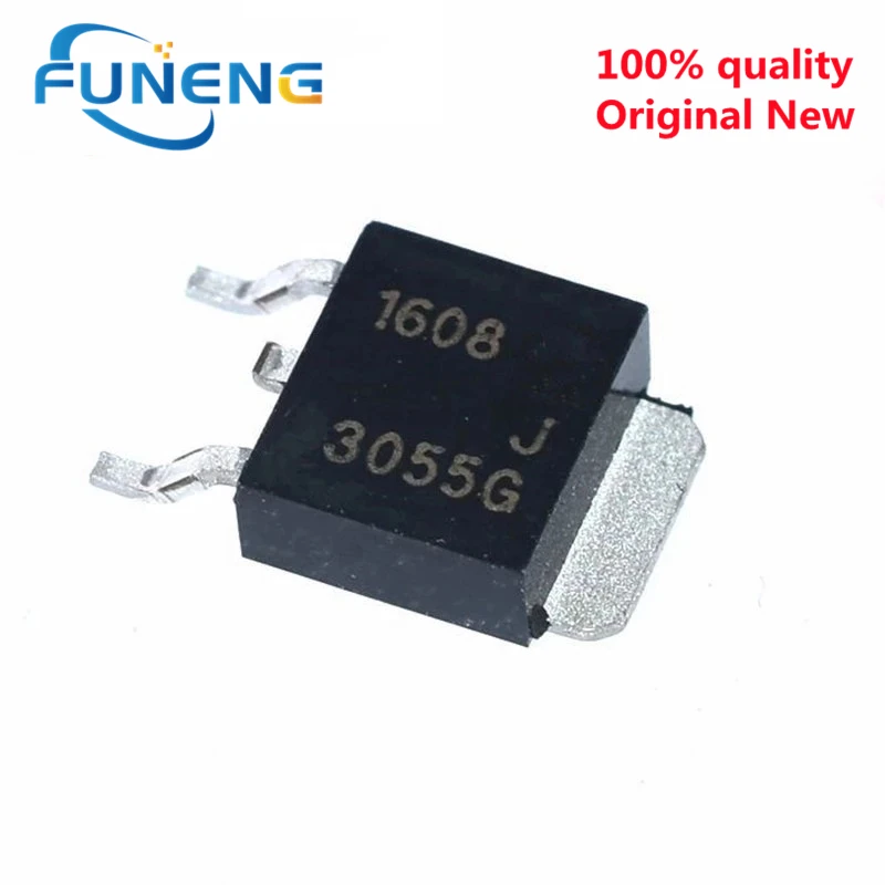 Lot de 10 transistors cms à 252 d'origine, MJD3055