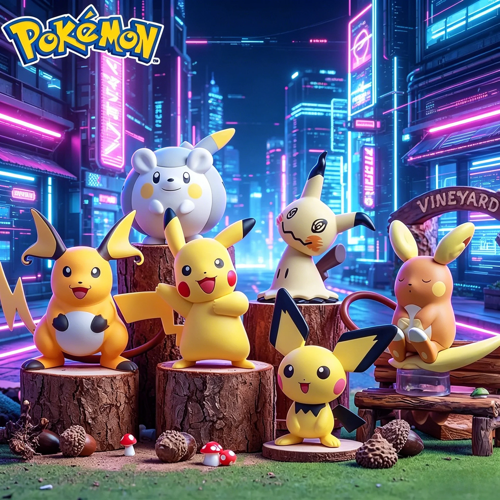 6 estilos de figuras de Pokémon, lindos modelos de Pikachu y Pichu, muñecos coleccionables, figuras decorativas de escritorio, regalos festivos para niños