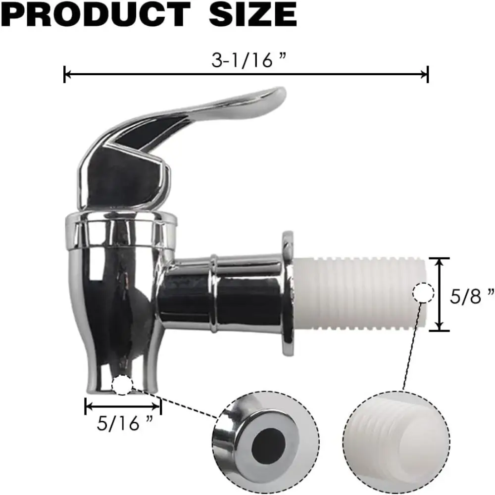 16mm Size Wine Bottle Faucet Leak Proof With Filter Drink Dispenser Faucet Plastic Material Push Style Cooler Faucet Replacement - view 6
