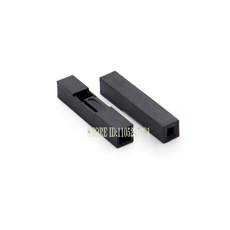 50Pcs 2.54mm Pitch Single Row Pin Header 1-10Pin Male Female Plug Housing Jumper Cable Connector