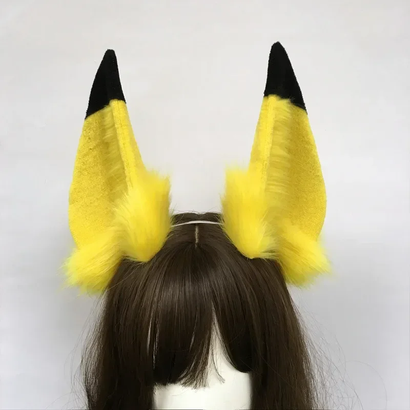 Handmade Simulation Animal Ear Anubis Ear Hair Hoop Headwear For Lolita Halloween Christmas Anime Cosplay Accessory