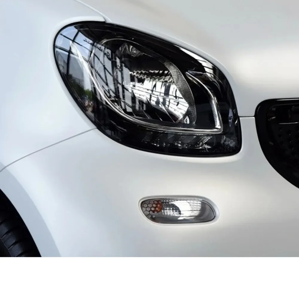HTTCY For Benz Smart Fortwo Forfour 2016 2017 2018 2019 front Car Headlight Cover Lens Shell Lampcover Lampshade Headlamp Light