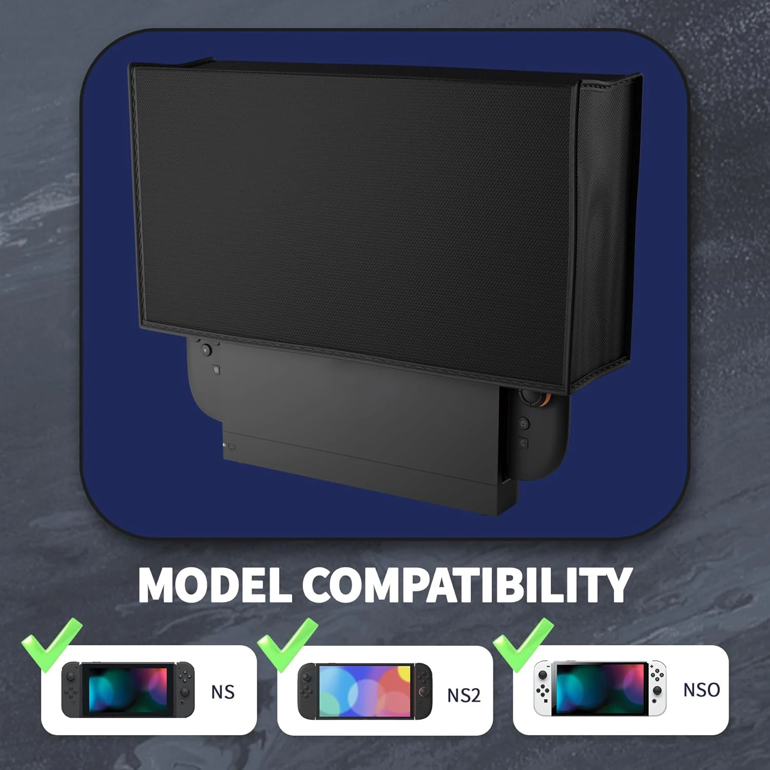 Premium Dust Cover for Switch 2 – Water-Resistant Cover Sleeve Protects Console & Dock from Dust, Scratches & Spills view 3
