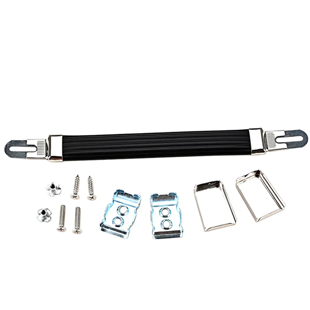 1 ensemble de poignées universelles pour enceintes d'extérieur et d'intérieur, remplacement d'amplificateur, construction robuste en PVC, embouts métalliques