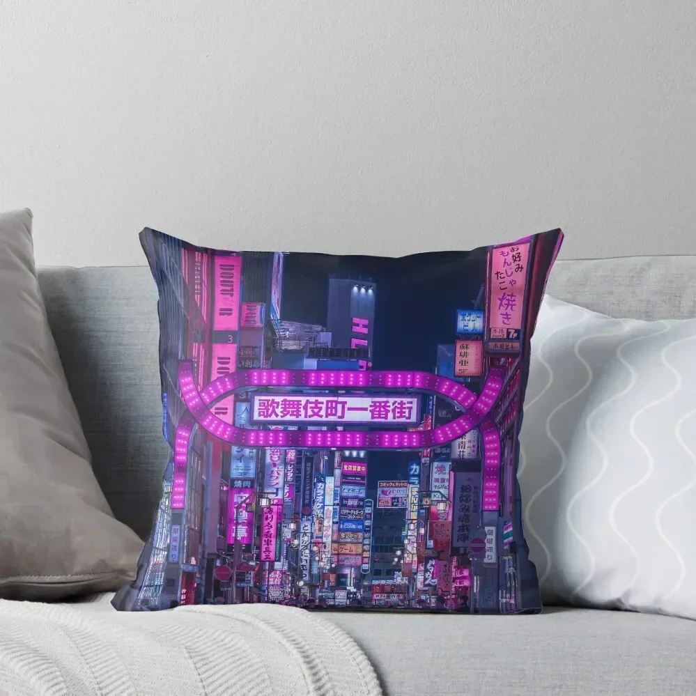 

Kabukicho Gate - Vertical Throw Pillow Pillow Cases Cushions pillow