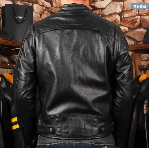 clothing Free shipping,Brand leather winter thicker Jacket men's genuine Leather biker jacket.motorcycle suede Plus size