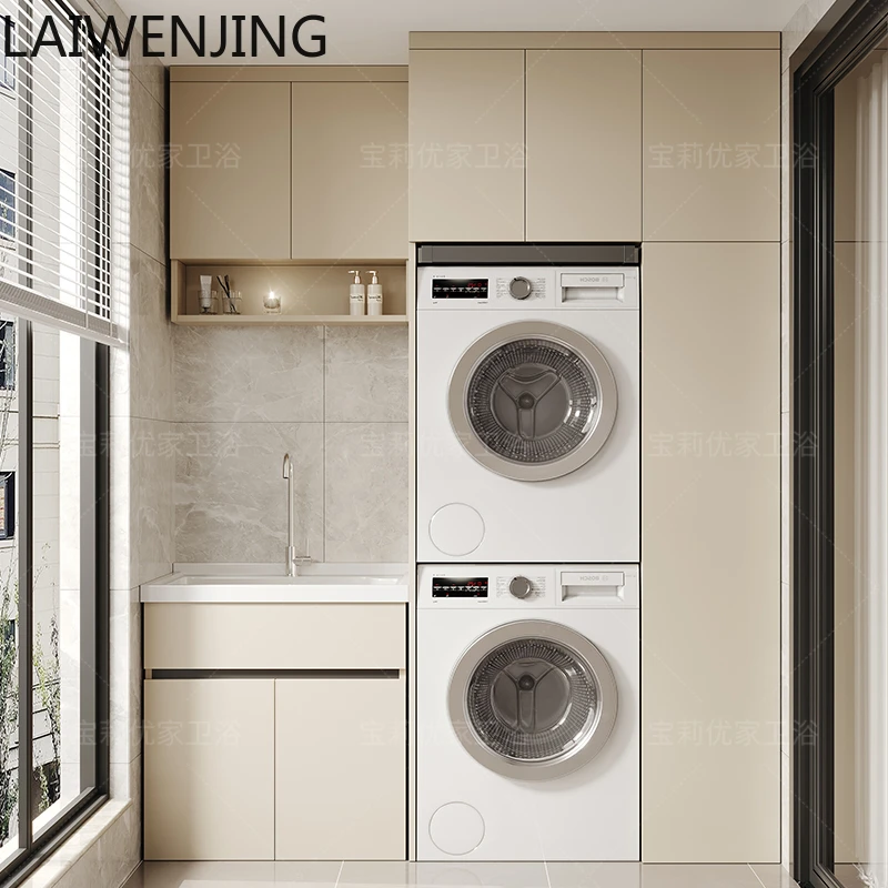 

MJY Honeycomb Aluminum Washing Machine Cabinet Combination Washing Machine Integrated Cabinet Washboard Laundry Pool