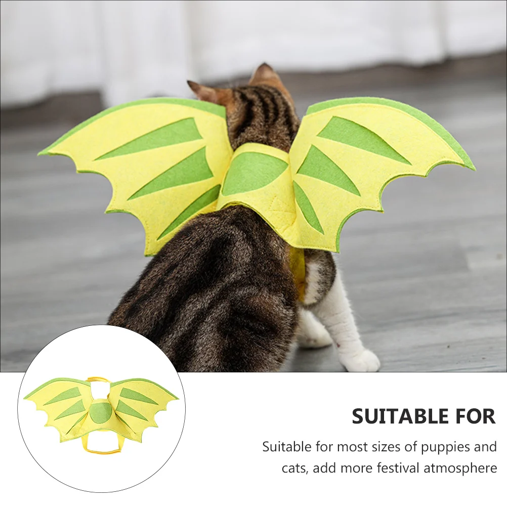 

Pet Dinosaur Wings Clothing Photography Prop Decorative for Halloween Costume Cat Puppy Party Dog Decoration Apparel