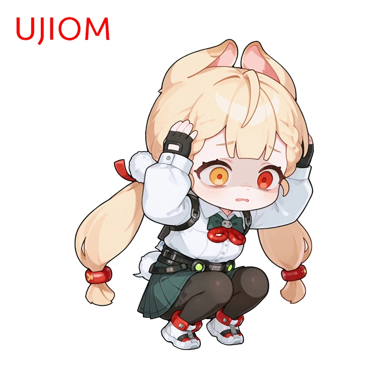 UJIOM Funny Meme Zenless Zone Zero Alice Wall Sticker Delicate Eye-catching Graphics Decal Suitable For Trendy DIY Accessories
