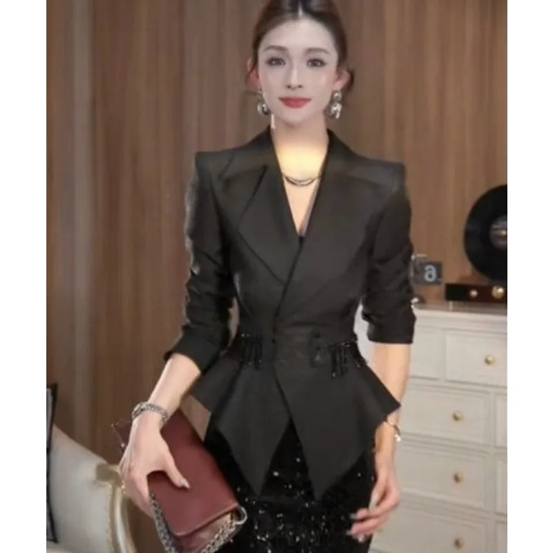 السترات قسط أسفل القطن بطانة معطف الصوف موسى الشتاء موضة خفيفة فاخرة سميكة مزاجه الجديد 2026 معطف الخريف الشتاء #1