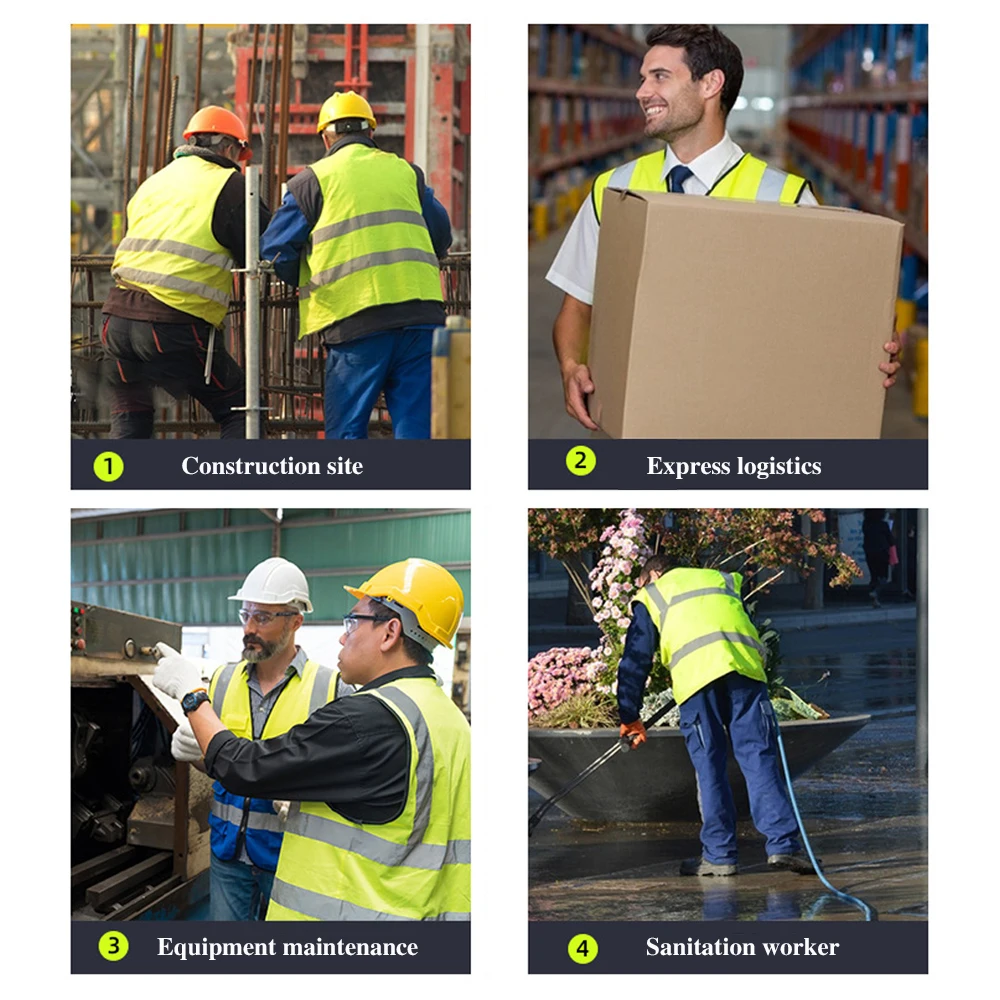 Size S-5XL Construction Work Clothing for Men Women Custom Logo Multi Pockets Construction Workwear Vests