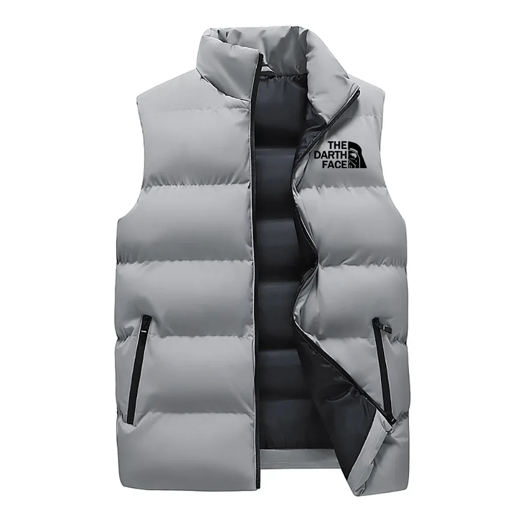 Men\'s fashion new autumn and winter brand clothing vest warm sleeveless jacket casual windproof sports zipper vest