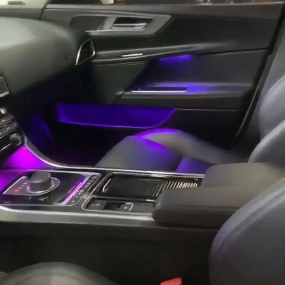 For Jaguar XEL 64 color Ambient light Atmosphere lamp Interior lights original factory upgrade atmosphere light Decoration lamp