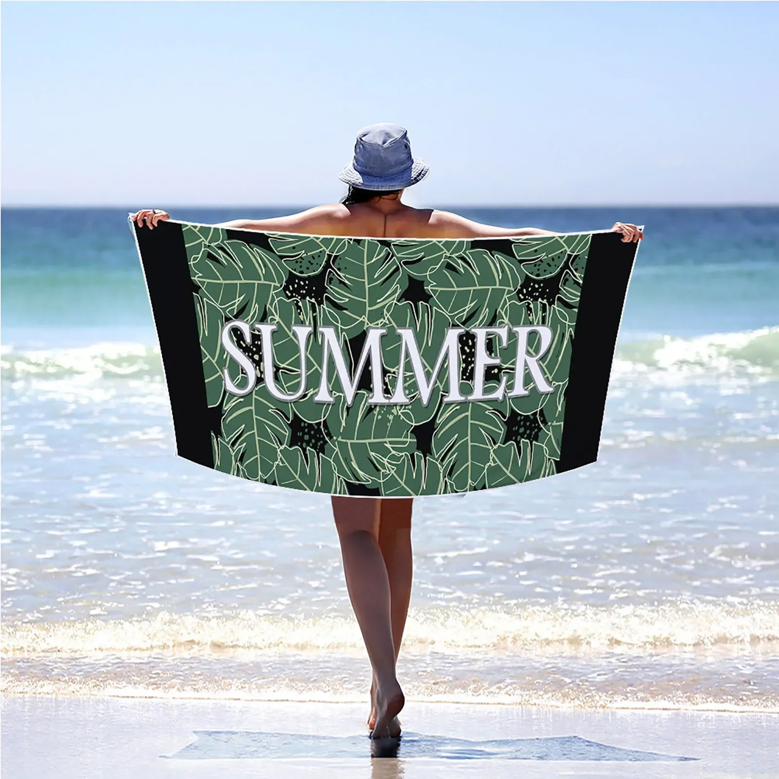 Summer Swimming Beach Towel Hawaii Sport Fitness Yoga Bath Towel Printed Free Quick Dry Beach Towel Microfiber Bath