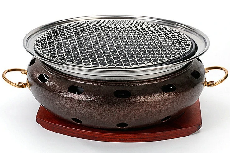 

Barbecue smokeless electric grill, commercial lower smoke exhaust, round embedded, electric grill, Korean self-service
