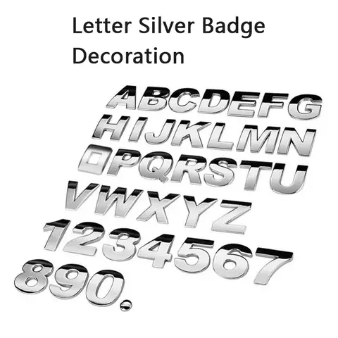 1Pc 3D 금속 45mm 25mm DIY 문자 알파벳 엠블럼 번호 크롬 라벨 자동차 스티커 디지털 배지 액세서리 1Pc 3D 금속 45mm 25mm DIY 문자 알파벳 엠블럼 번호 크롬 라벨 자동차 스티커 디지털 배지 액세서리