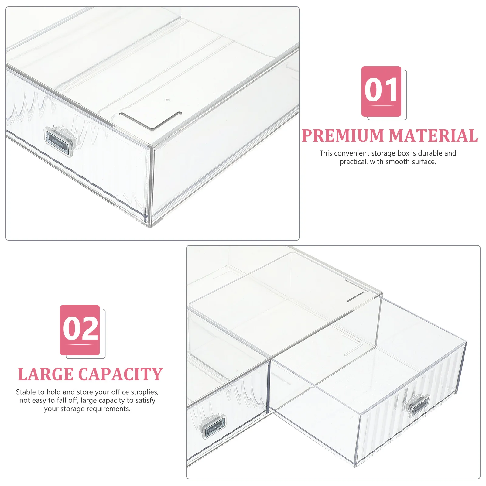 

Desktop Drawer Organizer Storage Box For Office Desk Small Plastic Organizer Space Saving Desk Storage Solution