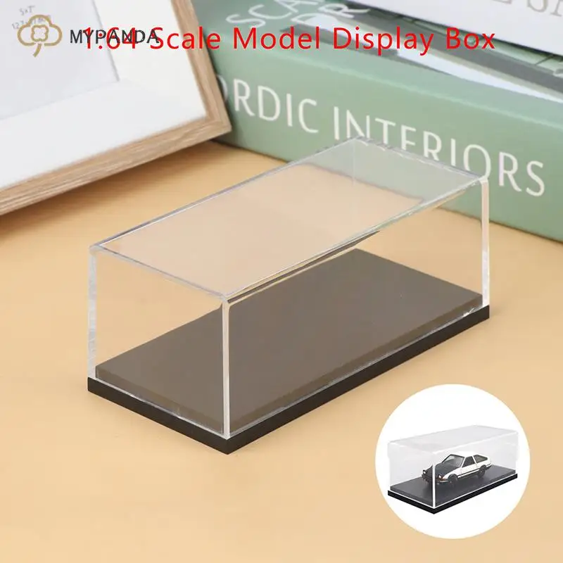 1:64 Car Model Display Box Transparent Protective Case Acrylic Dust Hard Cover Storage Holder