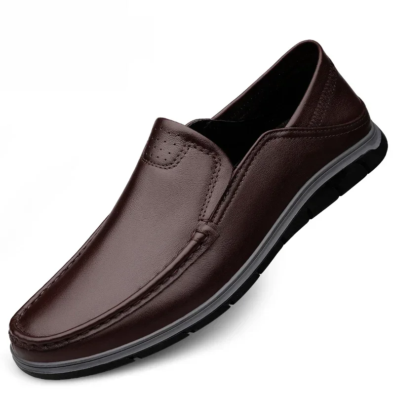 Men Business Formal Shoes Men Genuine Leather Casual Shoes Designersfor Men Casual Simple Office Work shoes